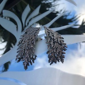 Vintage Silver Branch Earrings